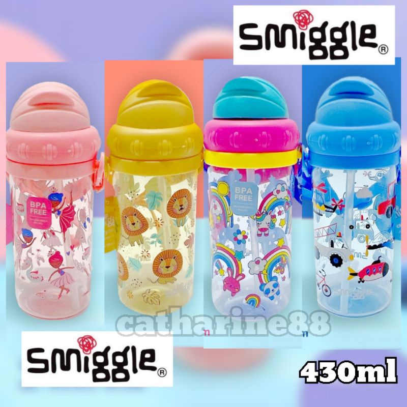 Jual BOTOL MINUM SMIGGLE BPA FREE COWO CEWE UNICORN RAINBOW PANDA