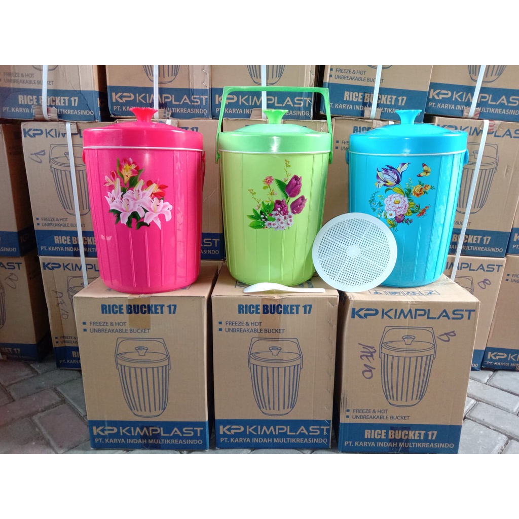Jual Rice Bucket Kimplast/ Termos Nasi/ Termos ES 17 liter | Shopee ...