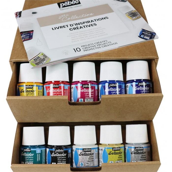 Jual Pebeo Setacolor Light Fabric Paint Color Set Kain DIY | Shopee ...