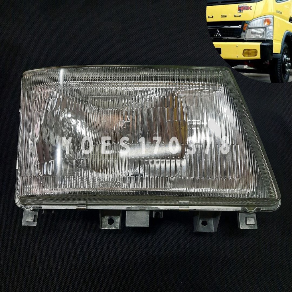 Jual Headlamp Lampu Depan Mitsubishi Canter Fe Ps Kaca Shopee