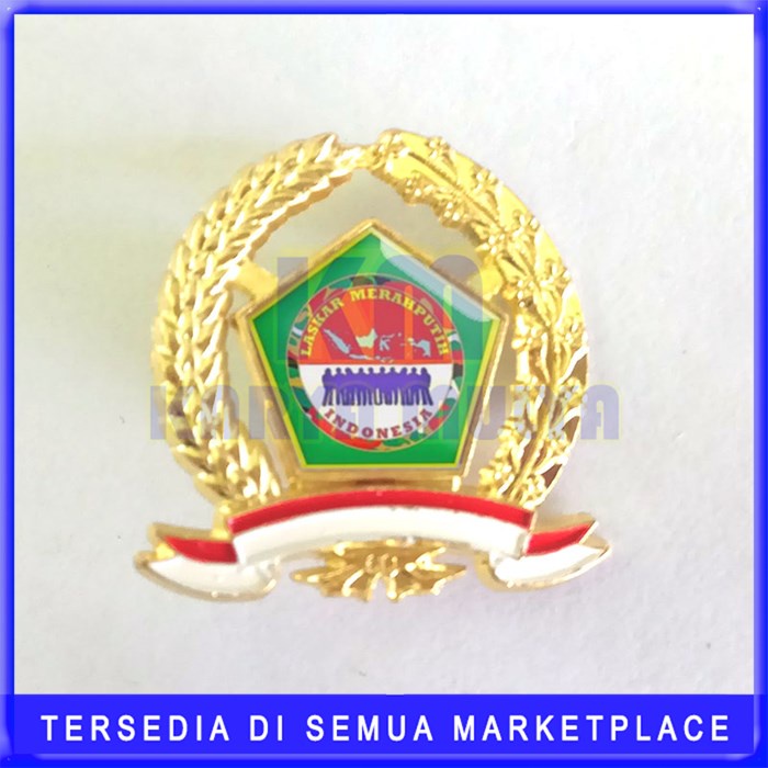 Jual Pin Lmpi Model Padi Dan Kapas Segilima Lencana Logo Laskar Merah