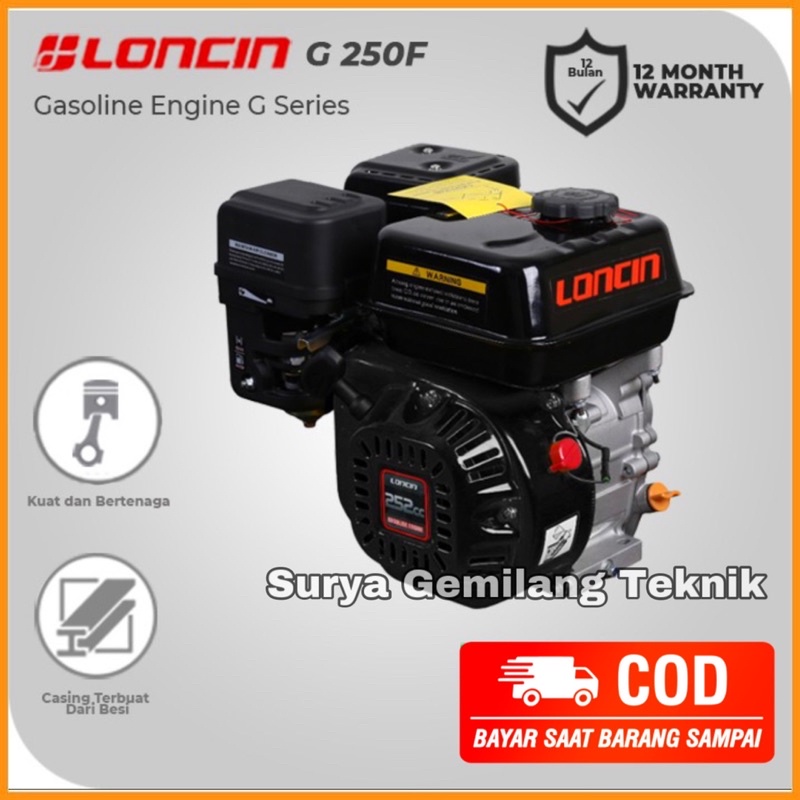 Jual Mesin Penggerak Bensin Engine Gasoline Loncin G F Hp Shopee Indonesia