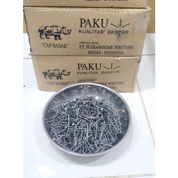 Jual Paku Cap Badak Panjang 1,5 Inchi Kualitas Ekspor | QTY : 250 Gram ...