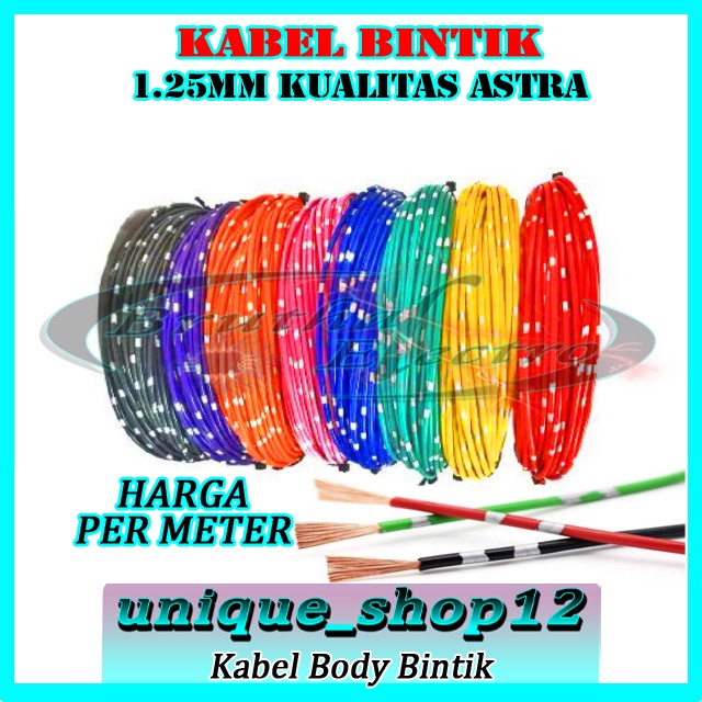 Jual Kabel Body Kabel Bintik Jepang 1 25mm Universal Mobil Motor