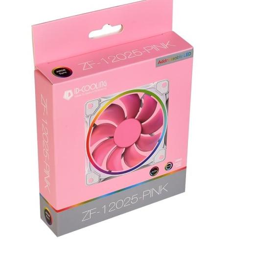 Jual IDCOOLING ID-COOLING ZF-12025 Pink 120mm RGB Addressable PWM Fan ...