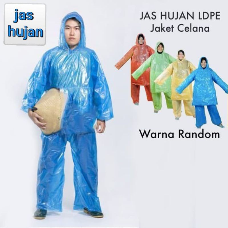 Jual JAS HUJAN BAJU DAN CELANA JAS HUJAN PLASTIK BAJU DAN CELANA LDPE ...