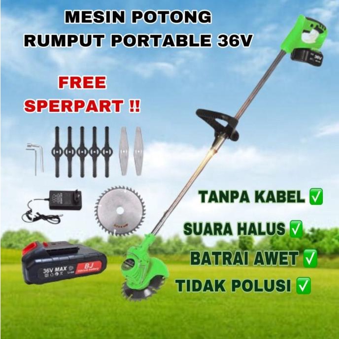 Jual Mesin potong rumput 36volt Mesin rumput portable pemangkas rumput ...