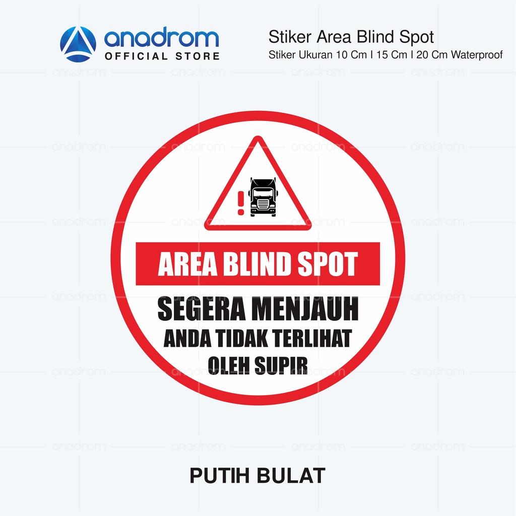 Jual Stiker blind spot kendaraan bermotor | sticker mobil safety ...