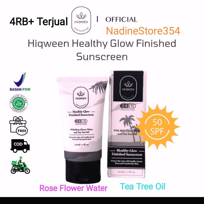 Jual HIQWEEN Sunscreen Suncreen Wajah spf 50 PA++ Healthy Glow Finished