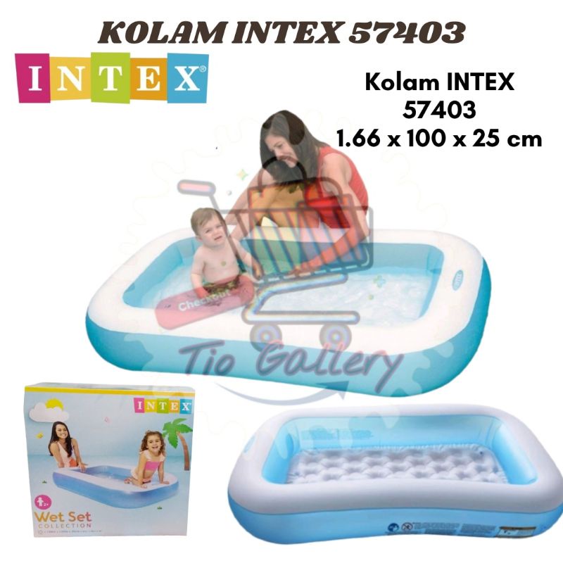 Jual Kolam Renang Anak INTEX 57403 ukuran 166cm x 100cm x 25cm | Paket ...