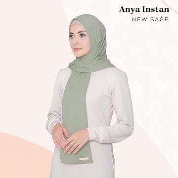 Pinkish Official Anya Instan (Pashmina Instan Oval Bahan Korean Jersey)