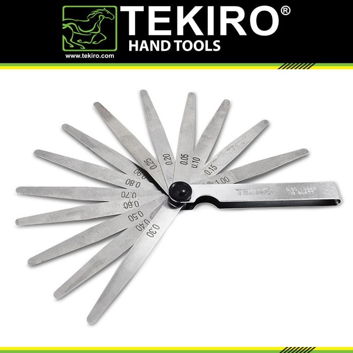 Jual FEELER GAUGE TEKIRO SET 13 PCS / PULLER GAUGE TEKIRO / ALAT UKUR