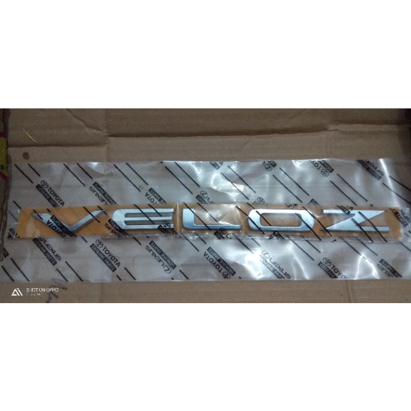 Jual emblem logo tulisan kap mesin Veloz/emblem logo tulisan begasi ...