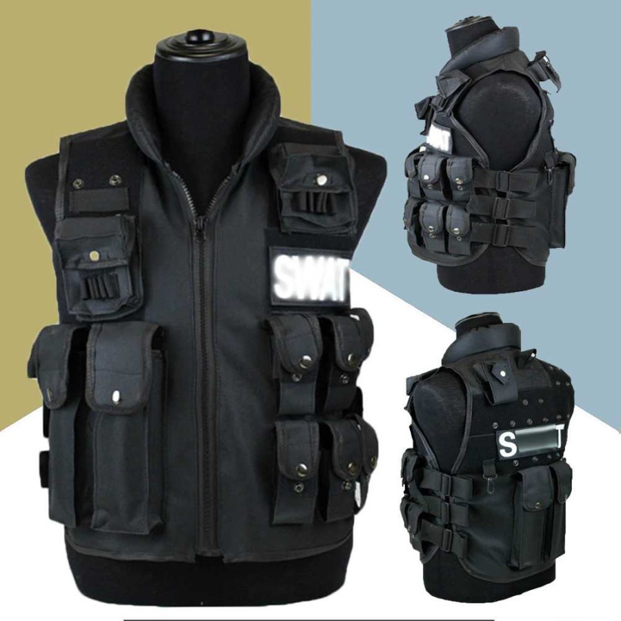 Jual Rompi Militer Outdoor CS SWAT Tactical memiliki banyak kantong ...