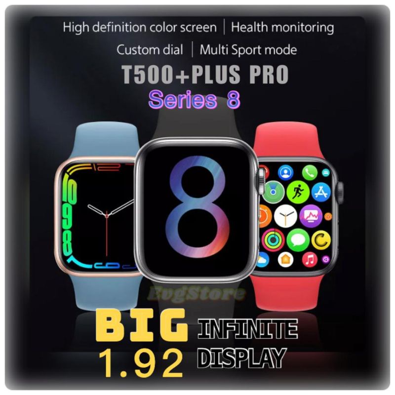 New T500+Plus PRO Series smart watch Infinite IPS Full Touch  Screen Smartwatch for Android iOS Fitness Tracker with Heart Rate/Sleep 