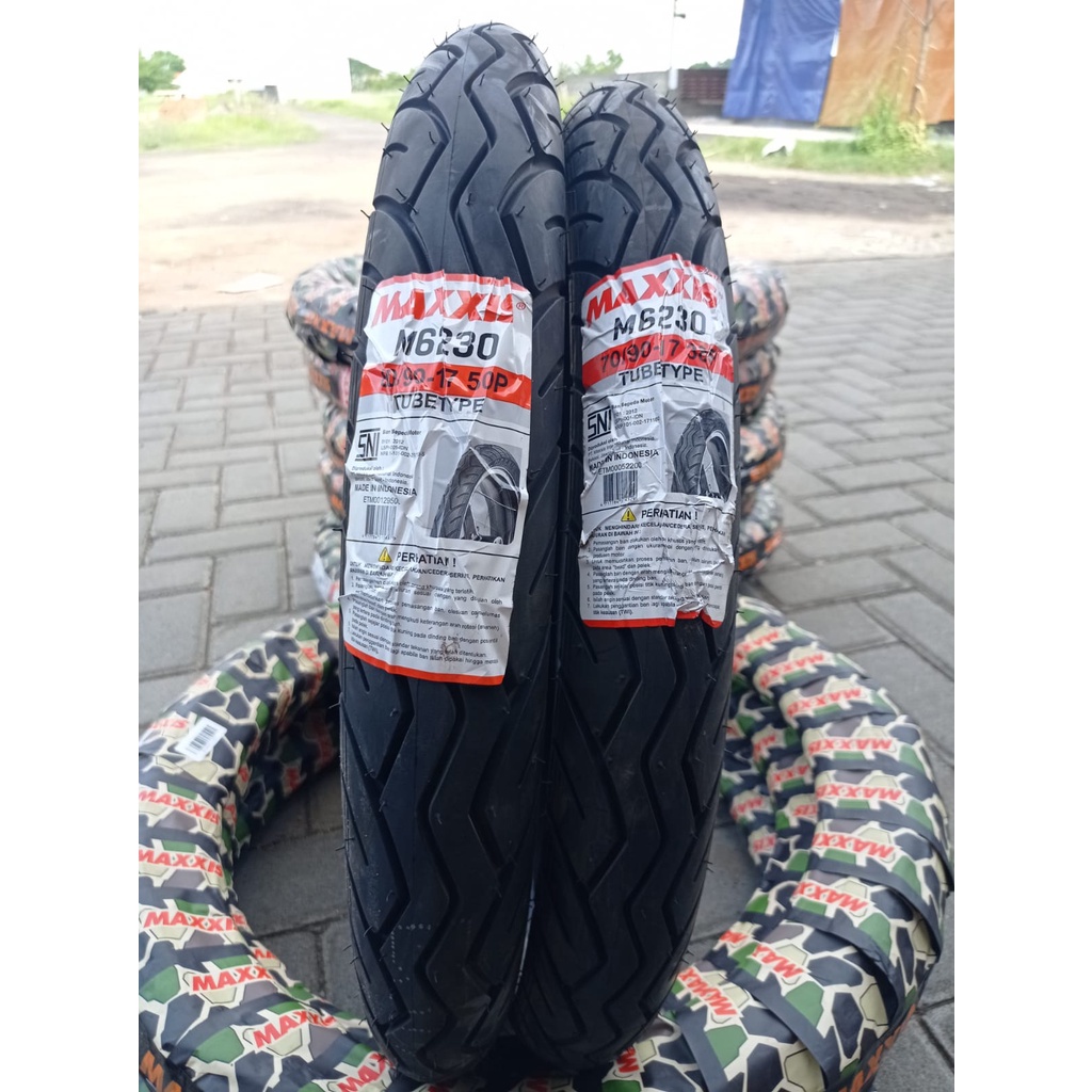 Jual PAKET SEPASANG MAXXIS M6230 RING 17 UKURAN 70-90 DAN 80-90 TT ...
