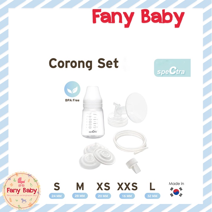 Jual SPECTRA CORONG SET / PREMIUM BREAST SHIELD WN WITH PP BOTTLE ...