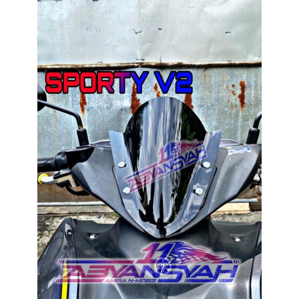 Jual VISOR AEROX155 NEW SPORTY JENONG WINDSHIELD AEROX NEW OLD JENONG