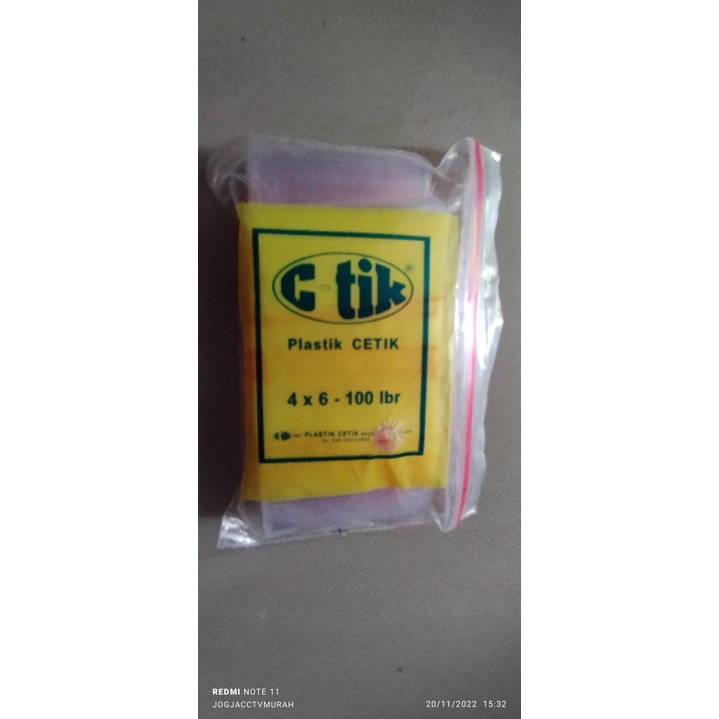 Jual plastik klip / obat / ziplock / ctik / zip in 4x6 6x4 (isi ...