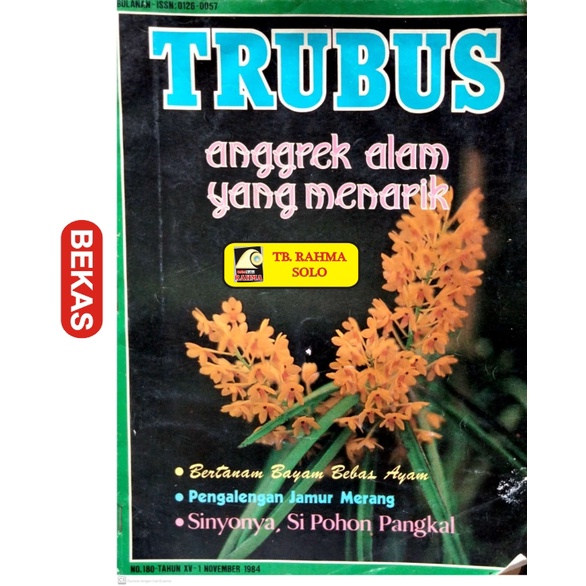 Jual Majalah Trubus No November Majalah Kuno Antik Langka