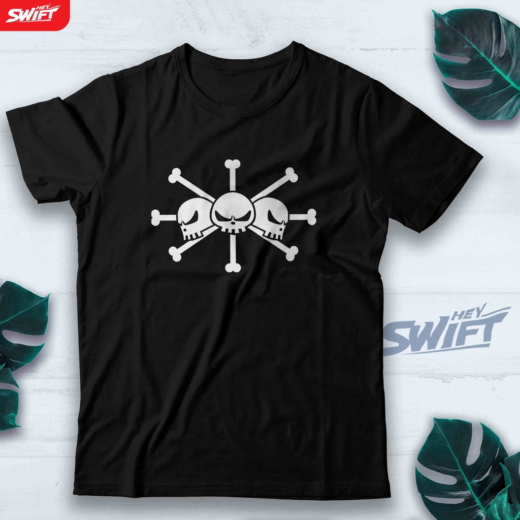 3stylershop - T-Shirt Bambino Con Teschio Jolly Roger Ispirata A Capitan Harlock, 100% Cotone Made In Italy - 3