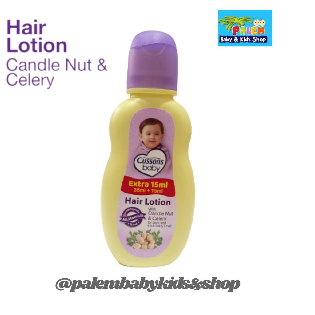 Cussons baby hair lotion candlenut best sale & celery