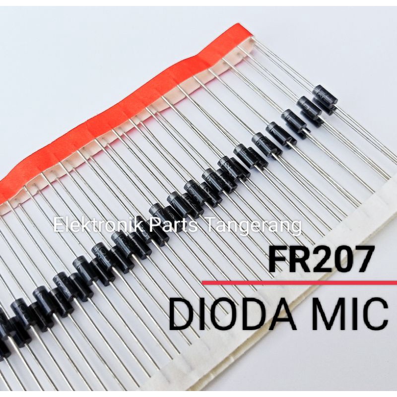 Jual (1 BUAH) DIODA FR207 1000V 2A MIC Renteng DIODA FAST RECOVERY ...