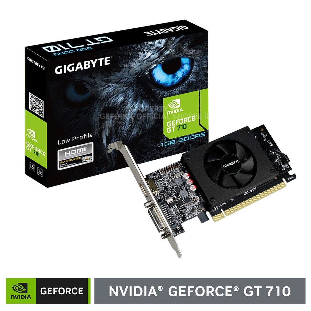 Jual GIGABYTE GeForce GT 710 LP | 1GB GDDR5 | Shopee Indonesia