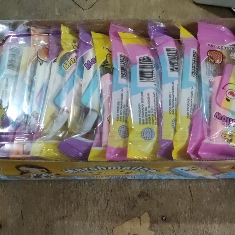 Jual permen marsmallow eskrim aneka rasa jeruk anggur nenas stroberi ...