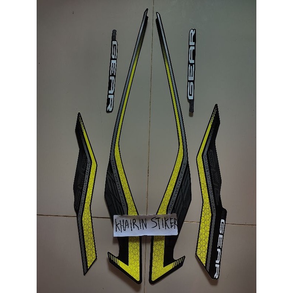 Jual striping stiker gear 2021 2022 hitam ful original | Shopee Indonesia