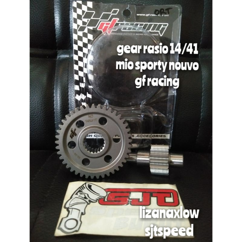 Jual gear rasio mio 14/41 gf racing mio sporty nouvo | Shopee Indonesia