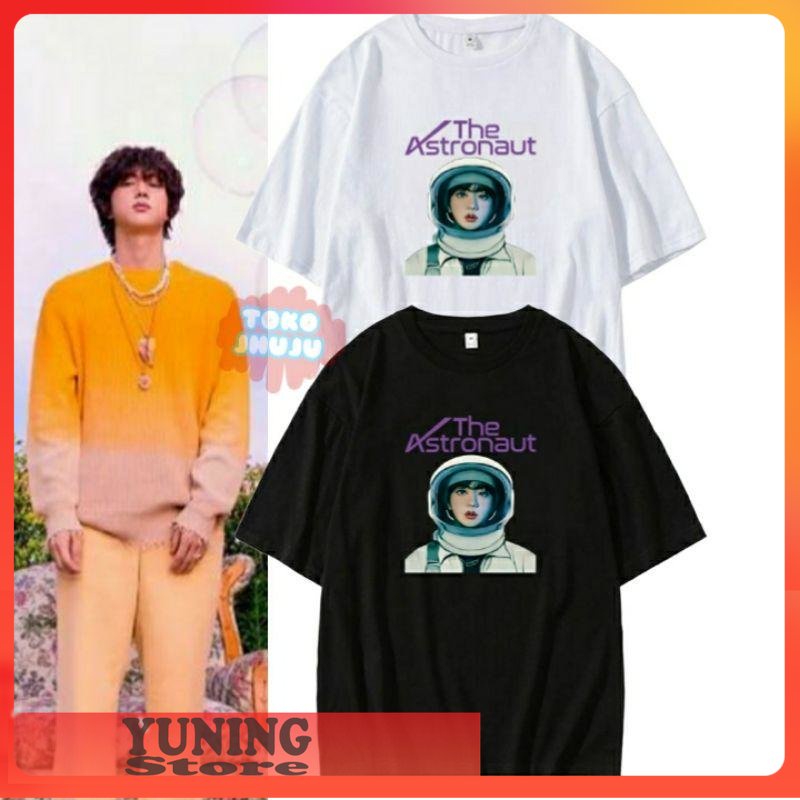 Jual Yuning Store Baju Kaos Bts Seokjin Foto Jin The Astronaut | Shopee ...