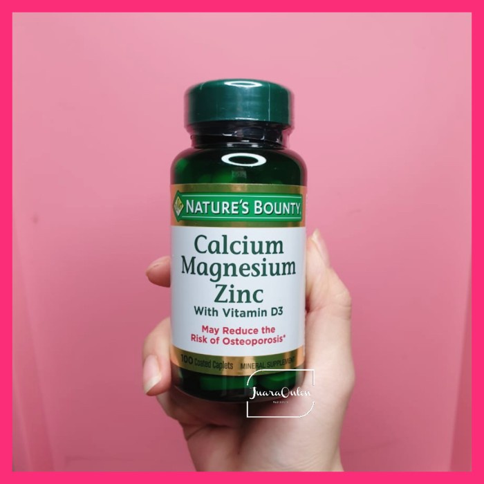 Jual NATURE'S BOUNTY CALCIUM MAGNESIUM ZINC VITAMIN D3 100 TABLET