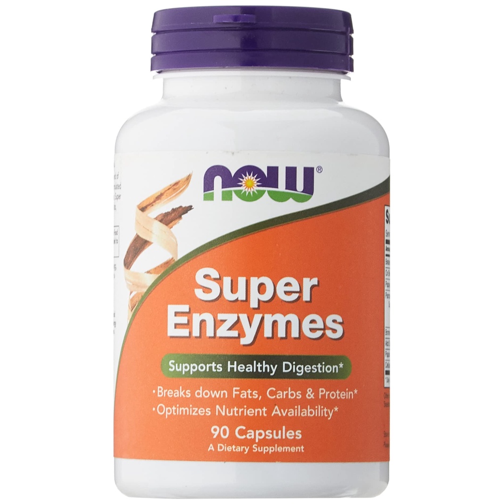 Jual NOW Super Enzymes 90 Caps Enzim Pencernaan Gerd Maag Lambung ...