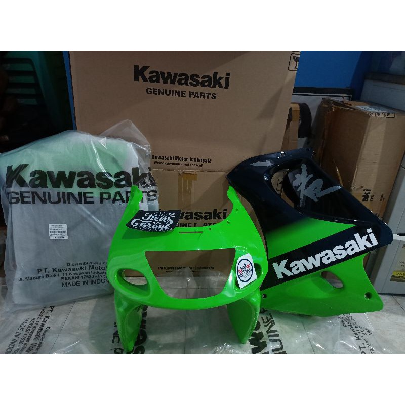 Jual Fairing atas Ninja RR OLD SE Hijau Original KMI | Shopee Indonesia