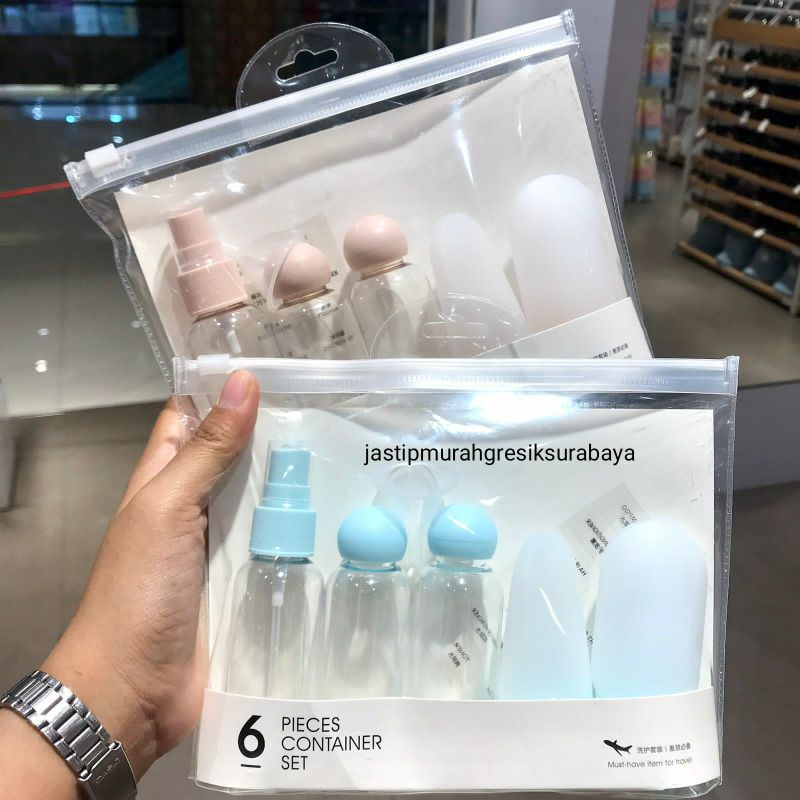 Jual MINISO Container Bottle Travel Kit botol travel botol sanitizer