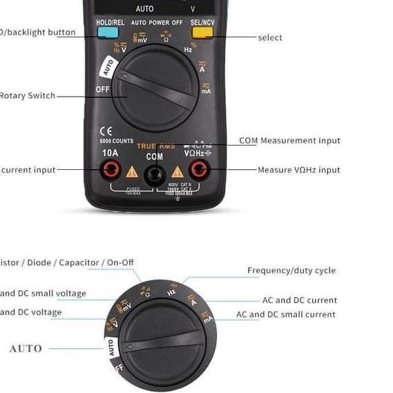 Jual ZT102A Smart Digital Multimeter Avometer Multitester Auto Range ...