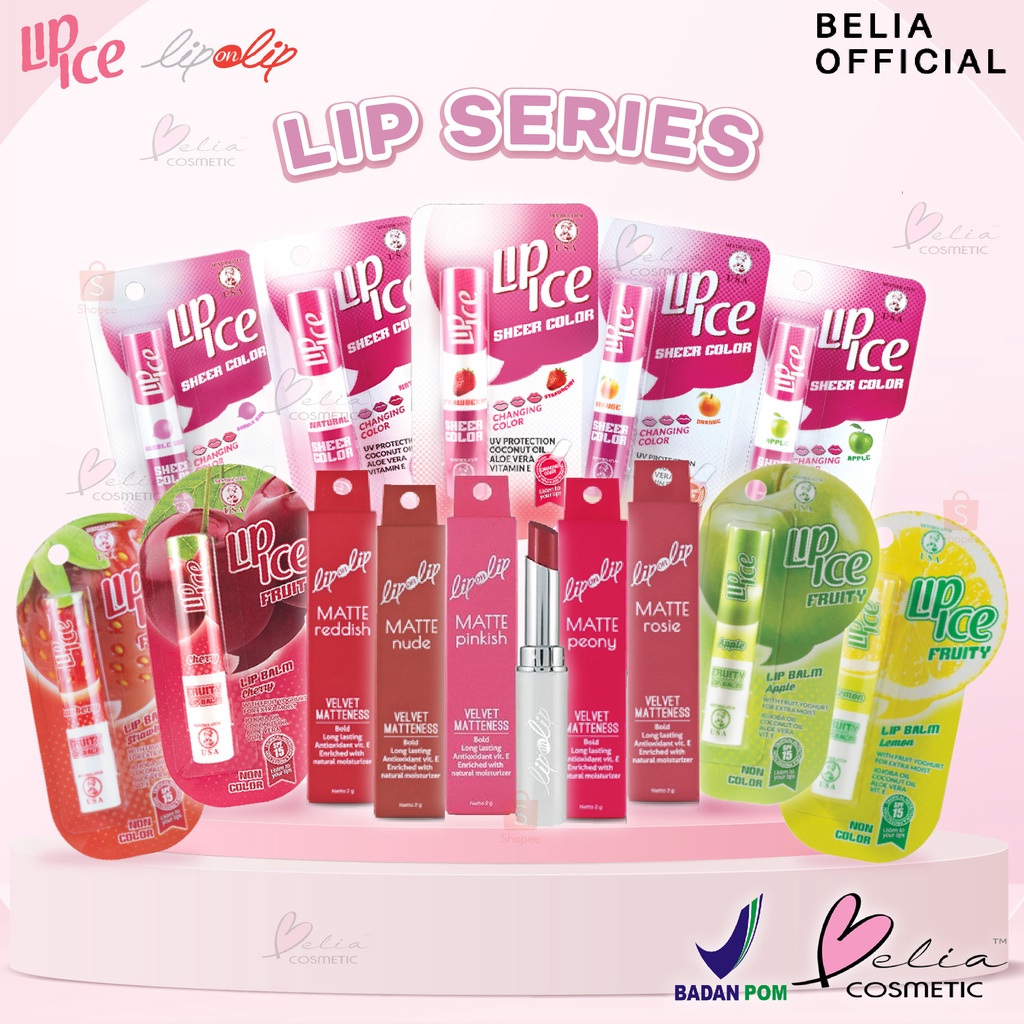 Jual BELIA LIP ICE Sheer Color Lip Balm 2.2g Fruity Lip Balm Lip On
