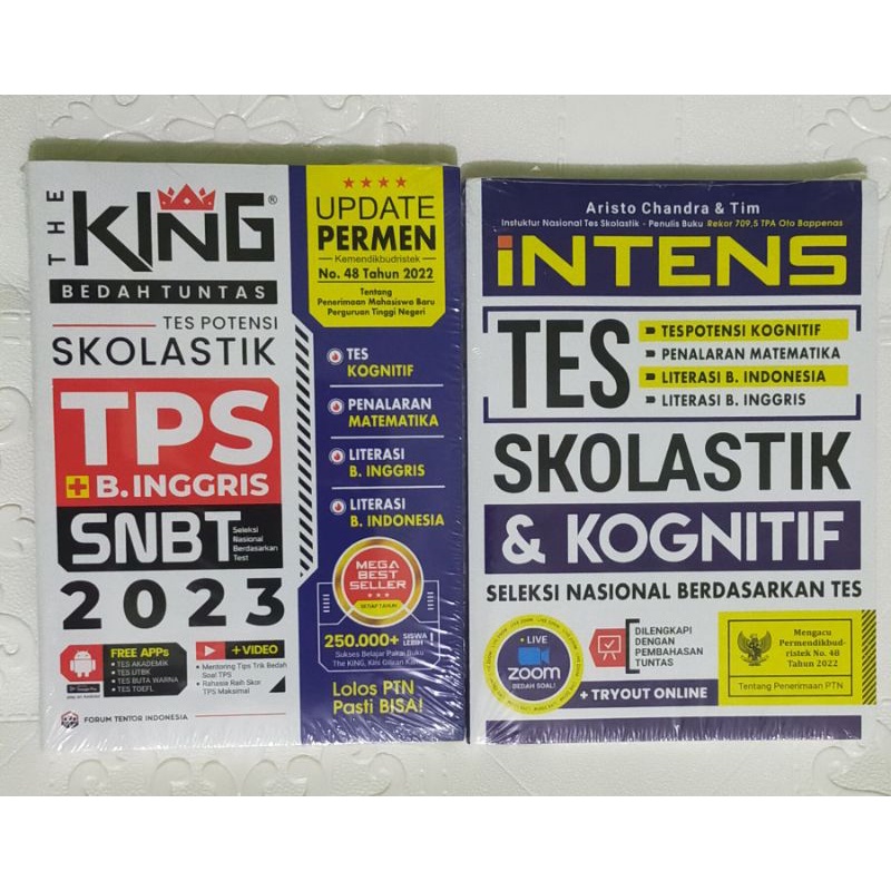 Jual Buku SNBT 2023: The King Tes Skolastik TPS + Intens Tes Skolastik ...