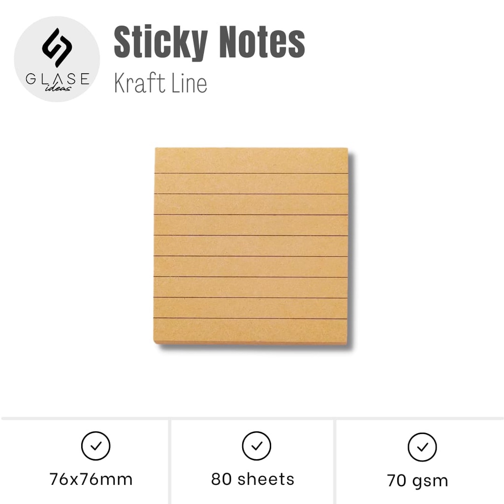Jual Sticky Notes 76x76mm Isi 80 Lembar post-it memopad korean ...