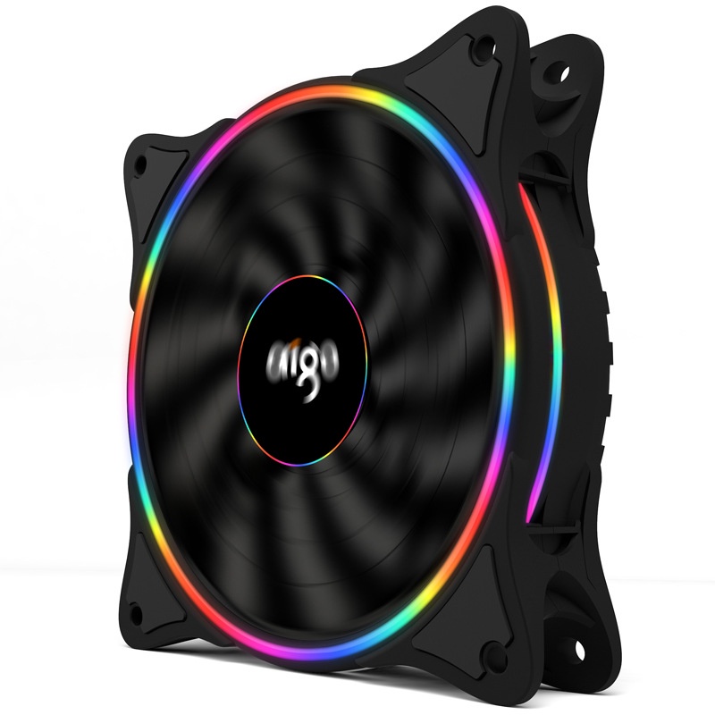 Jual Kipas PC Aigo V1 CPU Fan Cooler Cooling Case Rainbow RGB LED 120mm ...