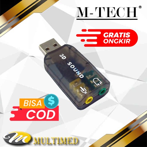 Jual USB Sound Card Mtech Standard | Shopee Indonesia