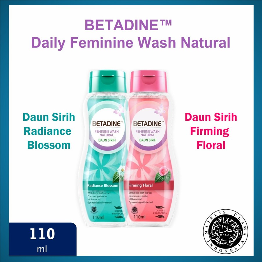 Jual Betadine Daily Feminine Wash Natural Daun Sirih 110ml Shopee