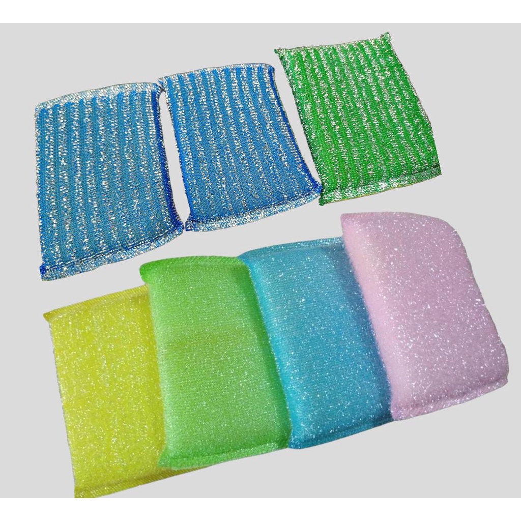 Jual Spons Cuci Piring / Spons Cuci pnaci Serbaguna Per Pcs | Shopee ...