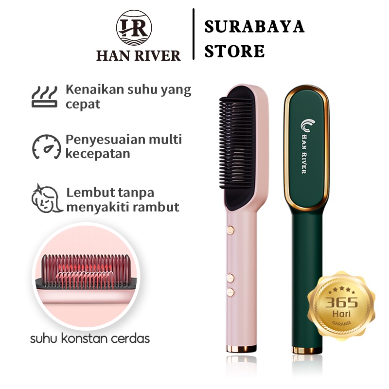 Jual Han River Catokan Sisir Listrik Catokan Rambut In Hair Straightener Curler Shopee