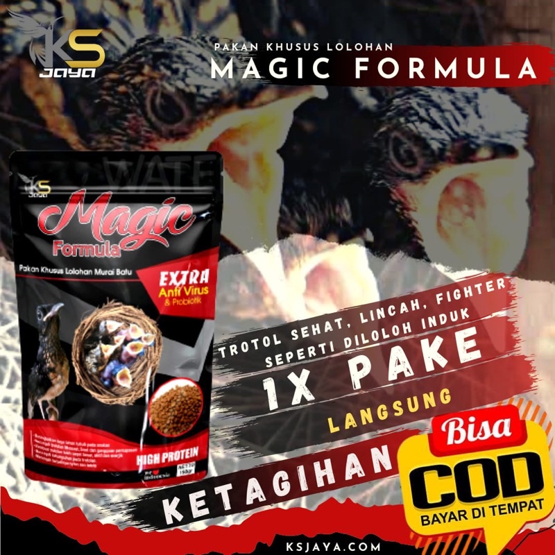 Jual Magic Formula Pakan Lolohan Burung Murai Batu Trotol Voer Loloh ...