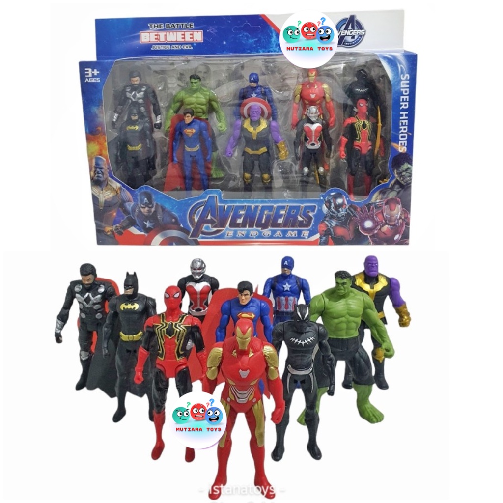 Jual Mutiaratoys Mainan Robot Super Hero Avenger 10 Pcs Non 810119