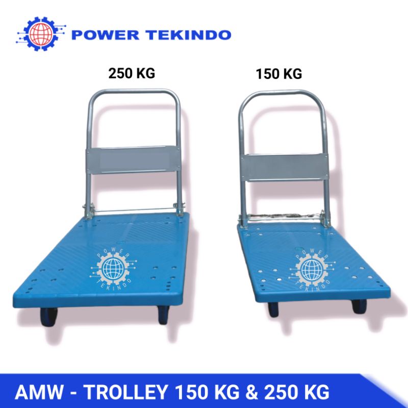 Jual [Ukuran Besar] AMW Troli Lipat 120 KG / 150 KG / 250 KG Trolley ...