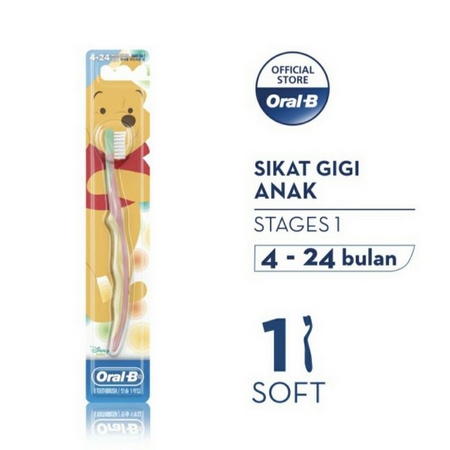 Jual Oral-B Sikat Gigi Anak Stages 1 The Pooh (4-24 Bulan) | Shopee ...