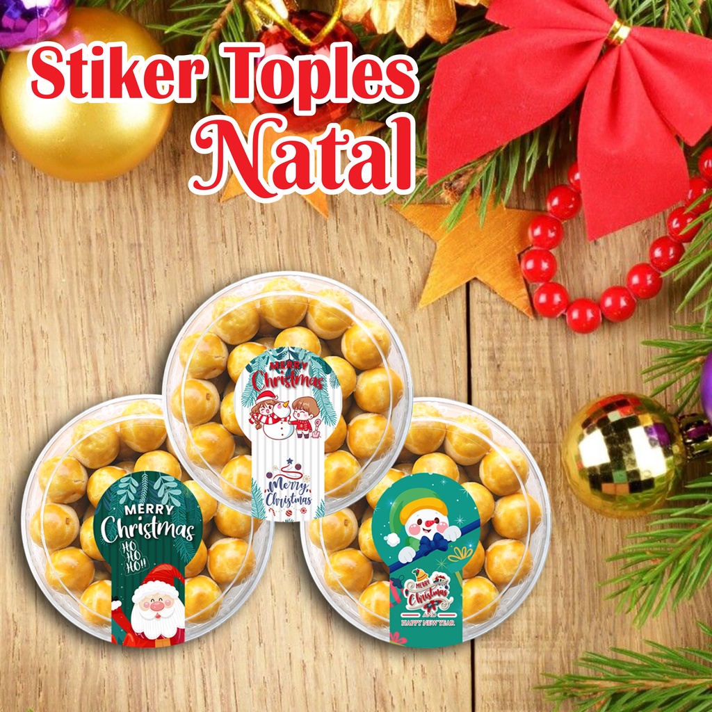 Jual Cetak Stiker Natal Segel 250gr - 500gr Sticker Label toples ...